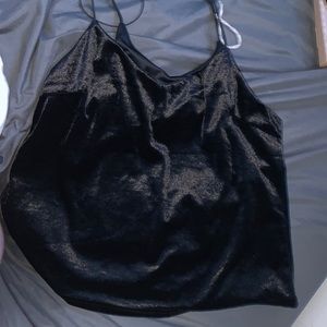 COPY - Black velvet tank top
